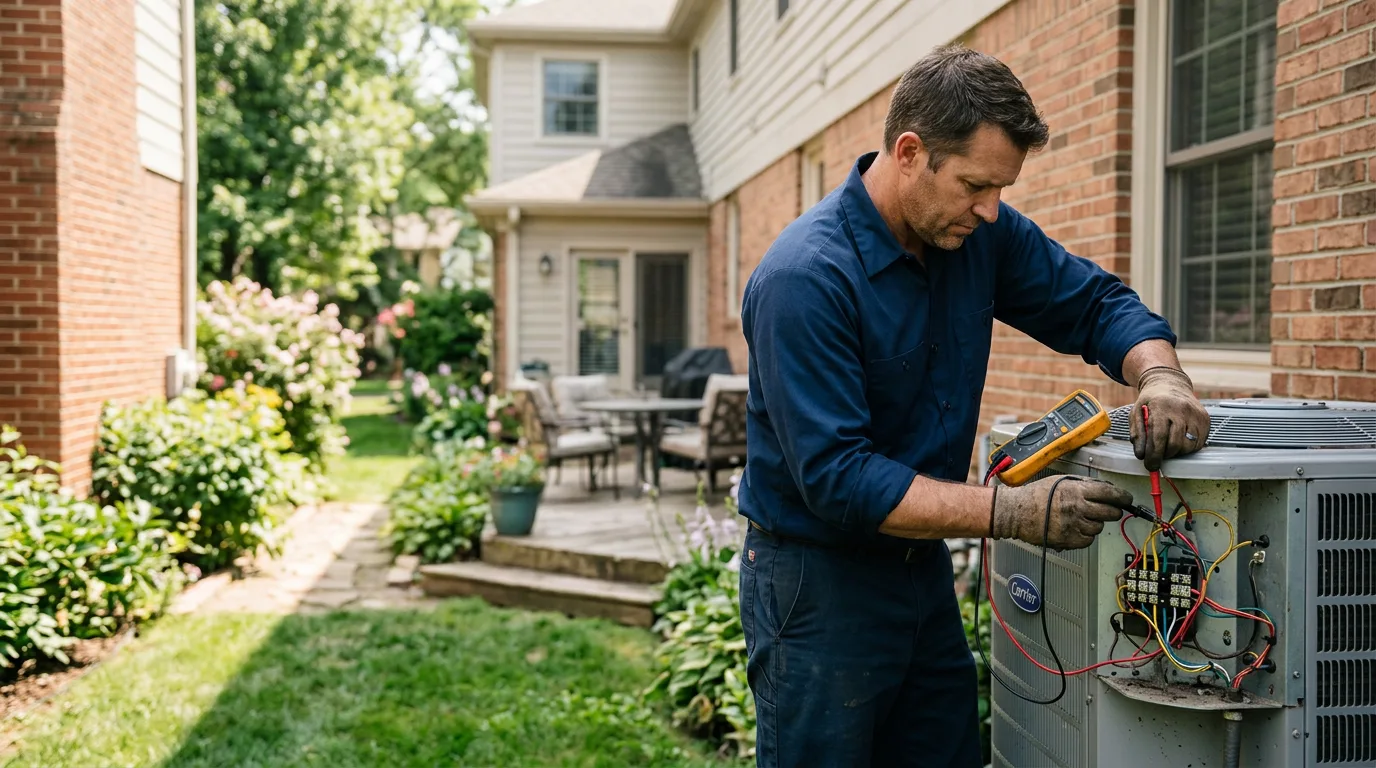 HVAC technician working near Ridgeley, WV